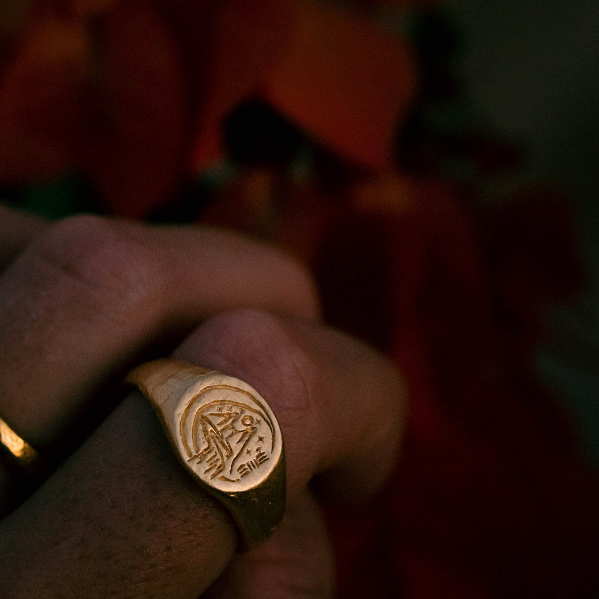 PORTAL | Handmade Gold Signet Ring - Salty Dagger