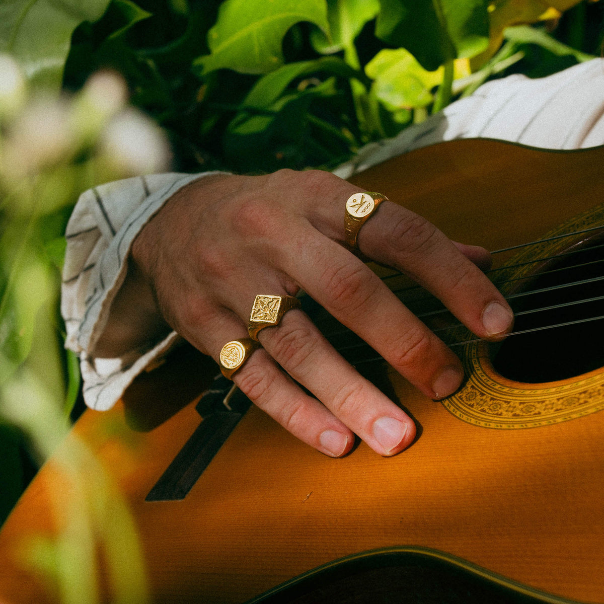 PORTAL | Handmade Gold Signet Ring - Salty Dagger
