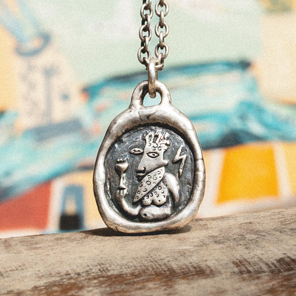 FAT ZEUS CHAIN | Recycled Silver Pendant - Salty Dagger