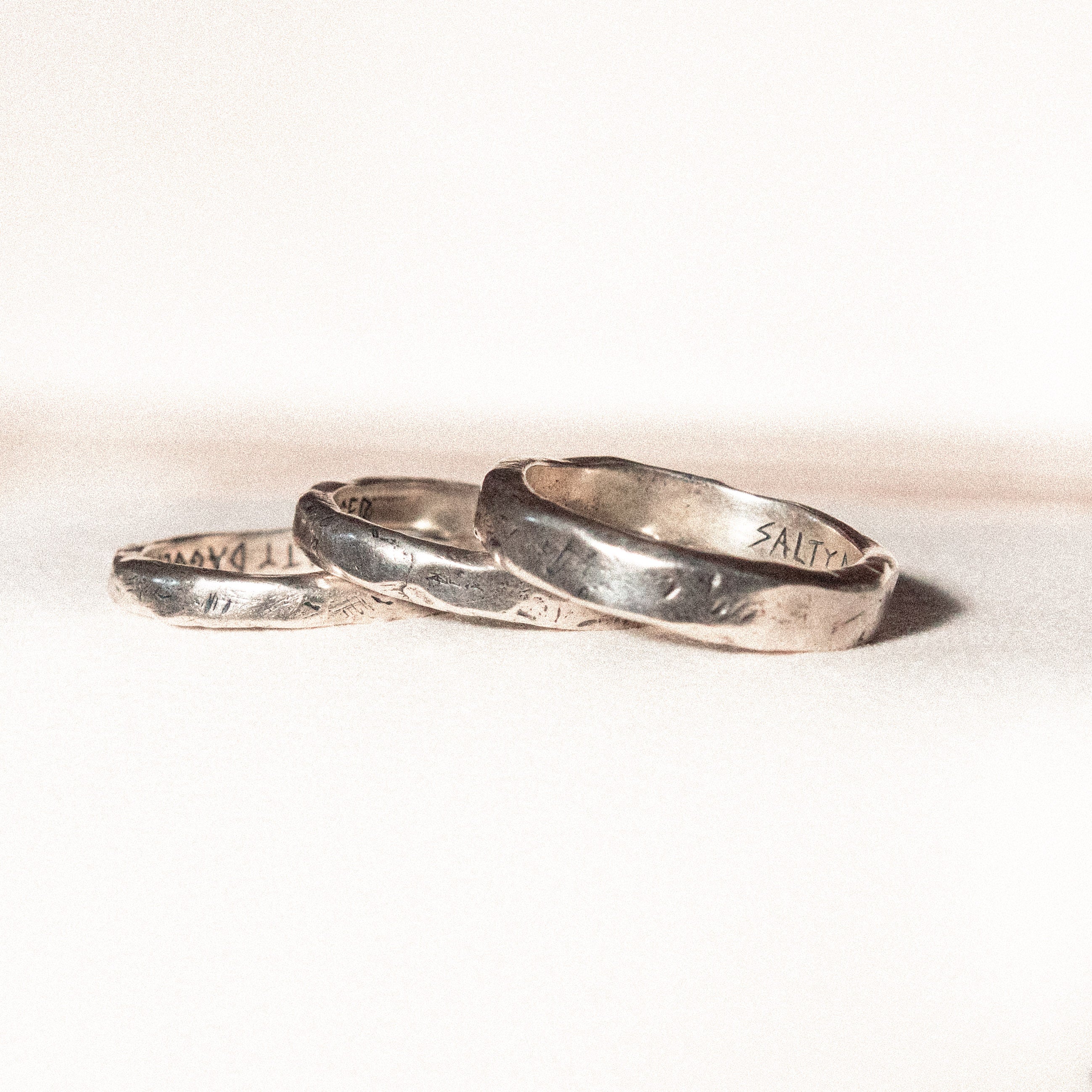 THREE AMIGOS | Silver Stacker Ring Set - Salty Dagger