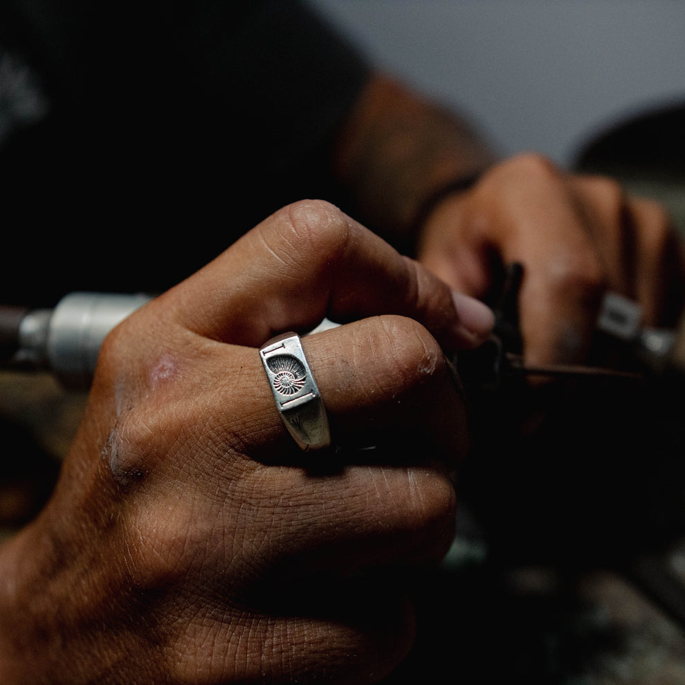 FIBONACCI | Recycled Silver Ring - Salty Dagger