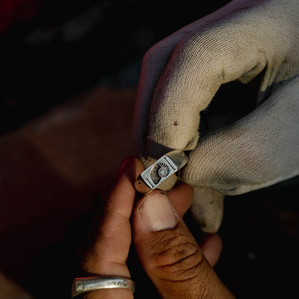 FIBONACCI | Recycled Silver Ring - Salty Dagger