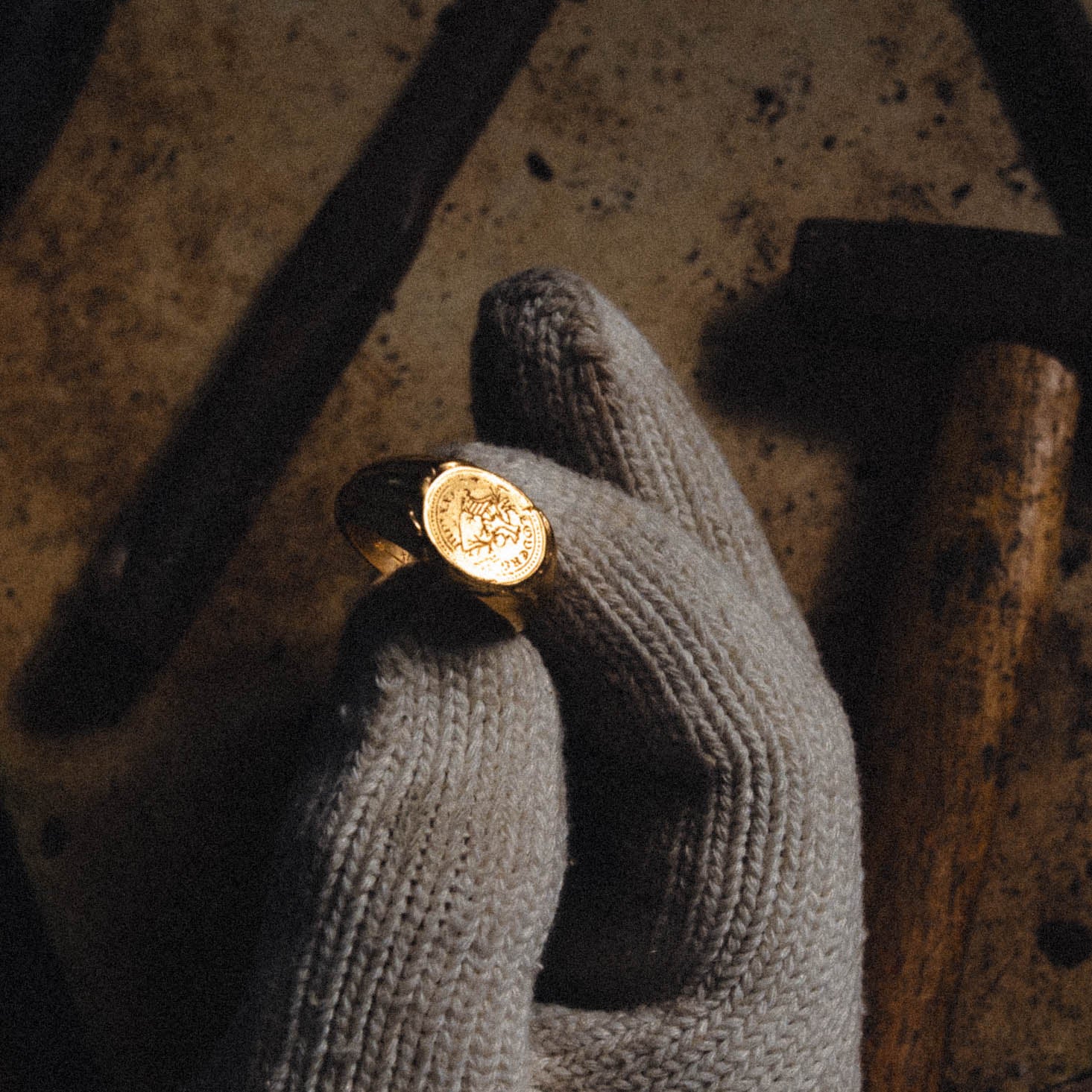 TRUE NORTH | Handmade Gold Ring - Salty Dagger