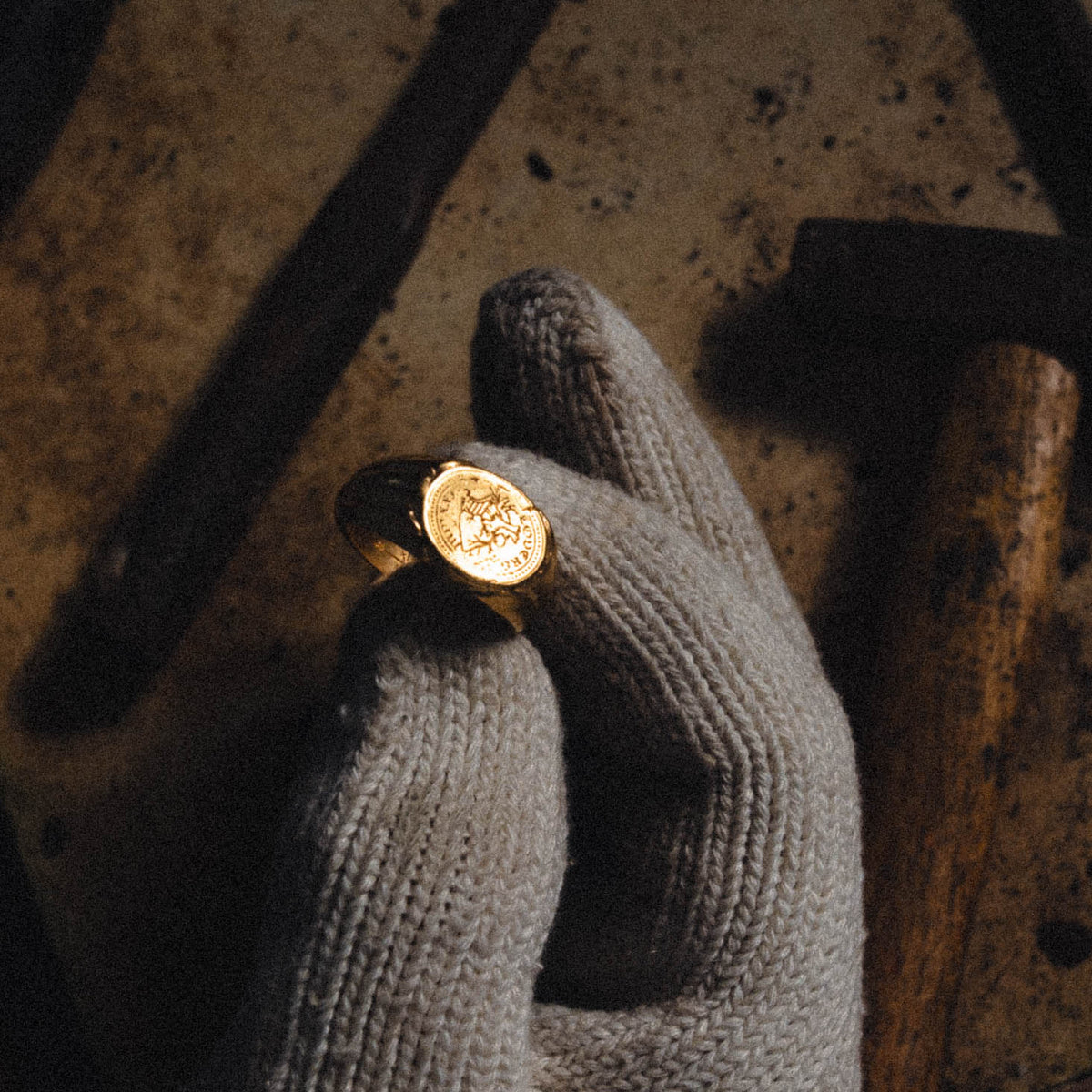 TRUE NORTH | Handmade Gold Ring - Salty Dagger