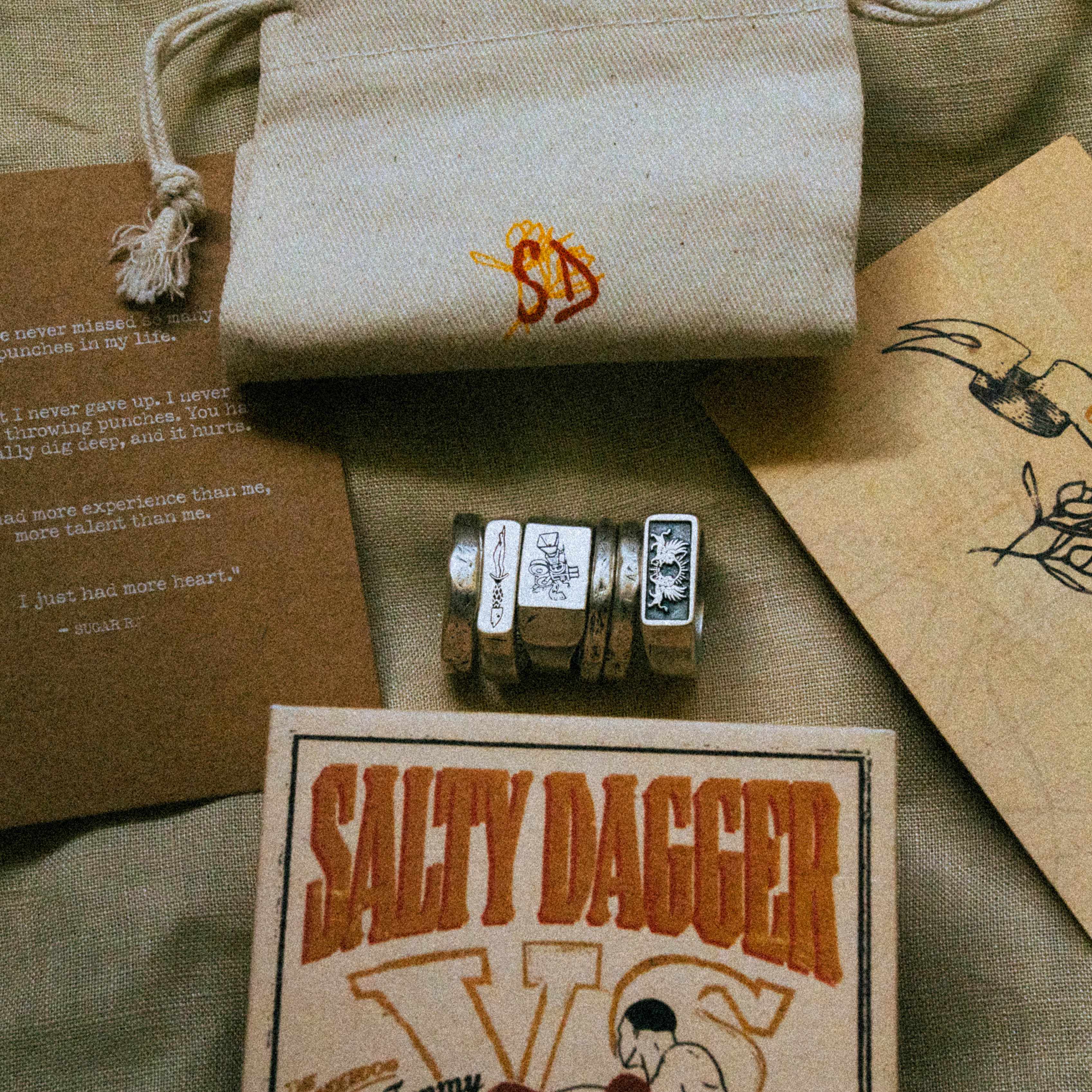 THREE AMIGOS | Silver Stacker Ring Set - Salty Dagger
