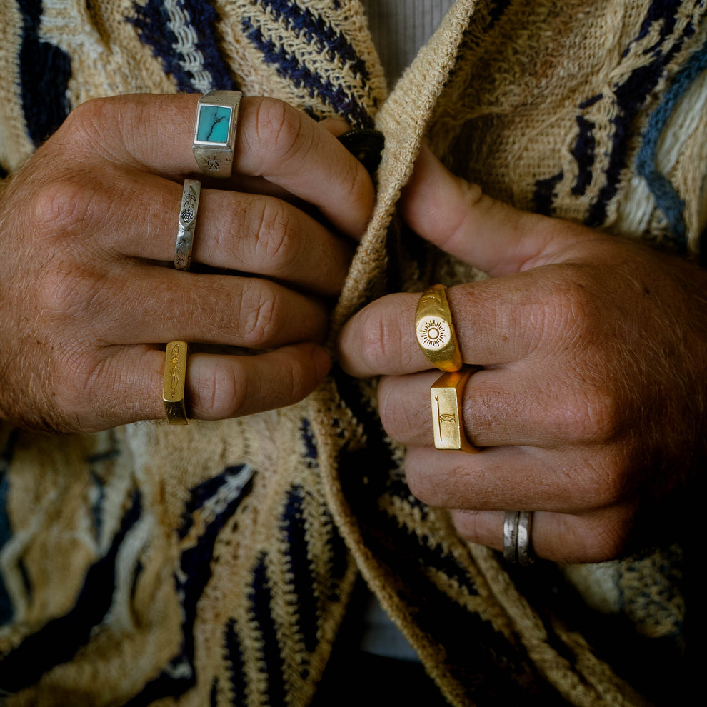 FAITH | Handmade Gold Ring - Salty Dagger