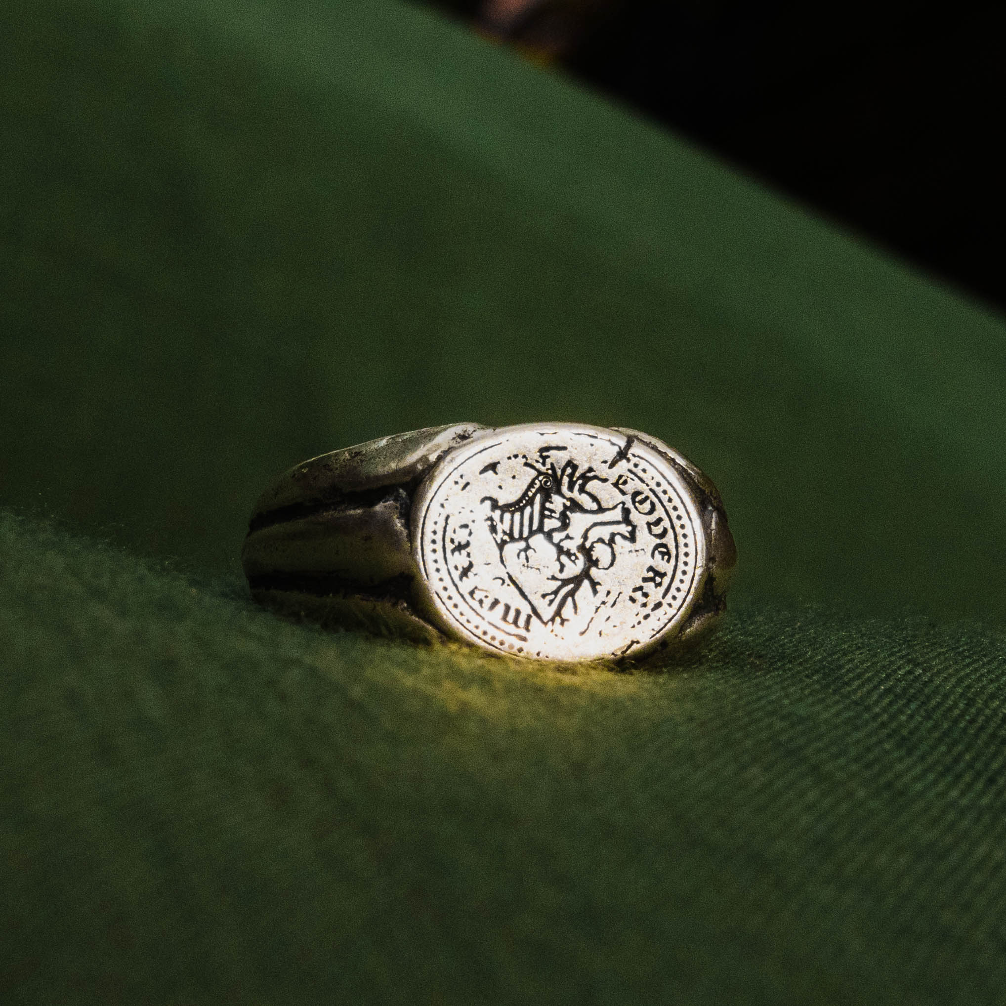 TRUE NORTH | Recycled Silver Signet Ring - Salty Dagger