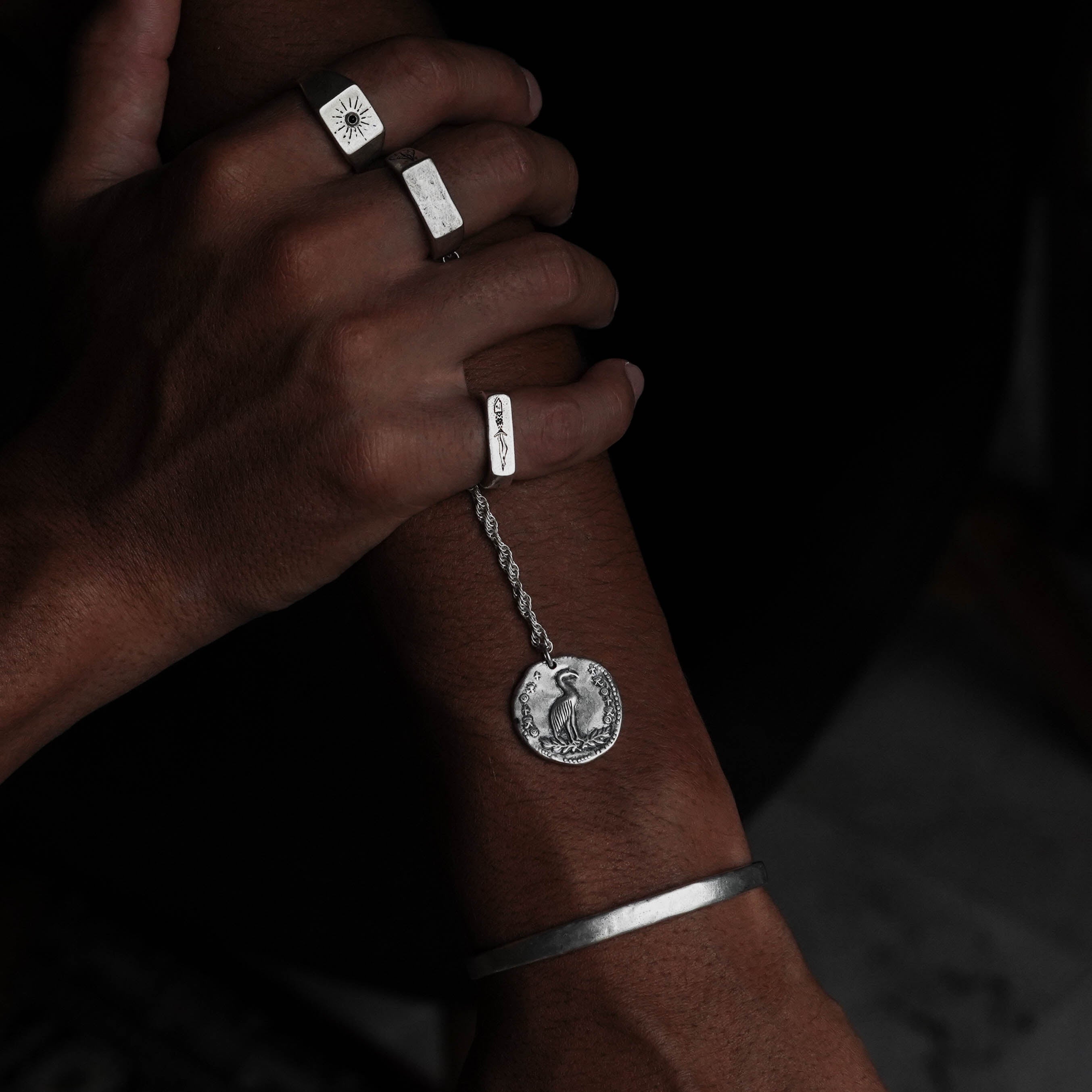 THE BOXER | Recycled Silver Ring - Salty Dagger