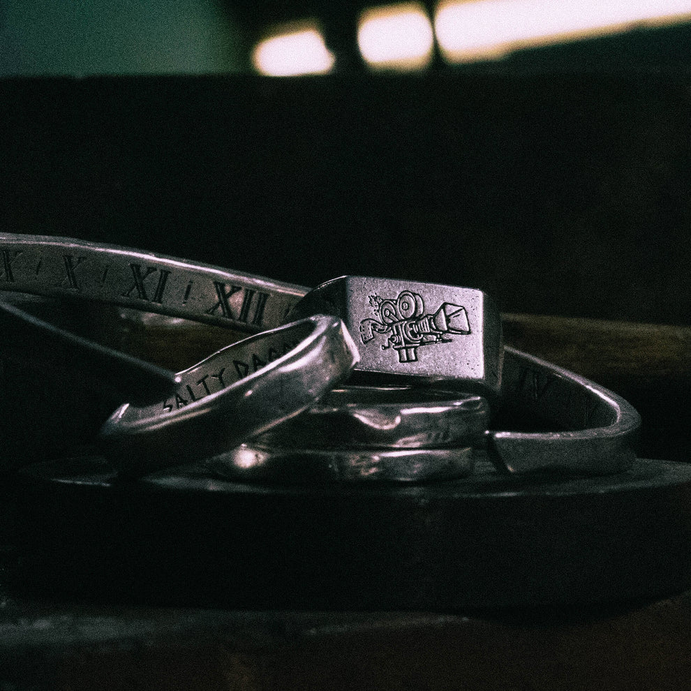 TWO AMIGOS | Recycled Silver Stacker Rings - Salty Dagger