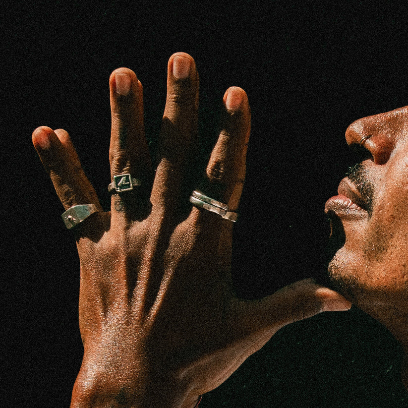 TWO AMIGOS | Recycled Silver Stacker Rings - Salty Dagger