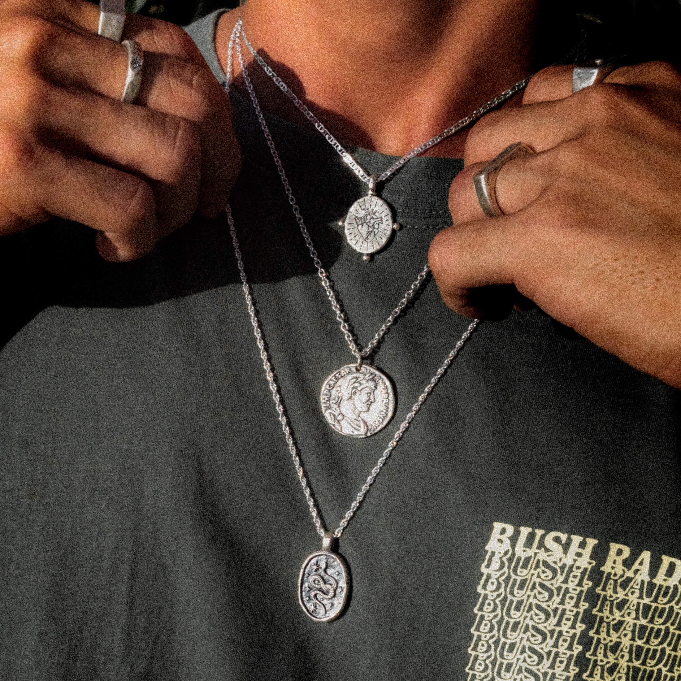 Phoenix Totem Pendants Runes Men Necklaces 316L Stainless Steel Amulet  Chain | eBay